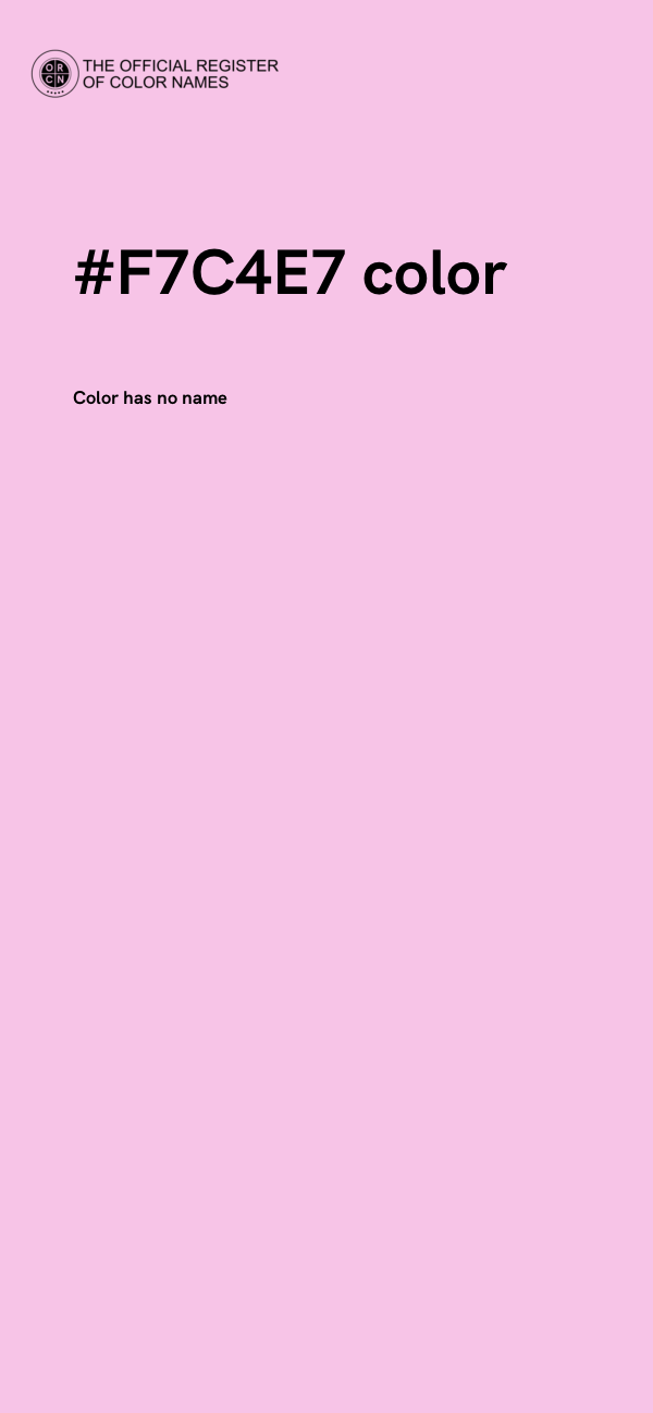 #F7C4E7 color image
