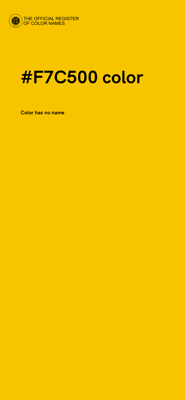 #F7C500 color image