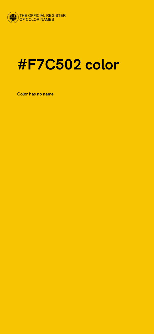 #F7C502 color image