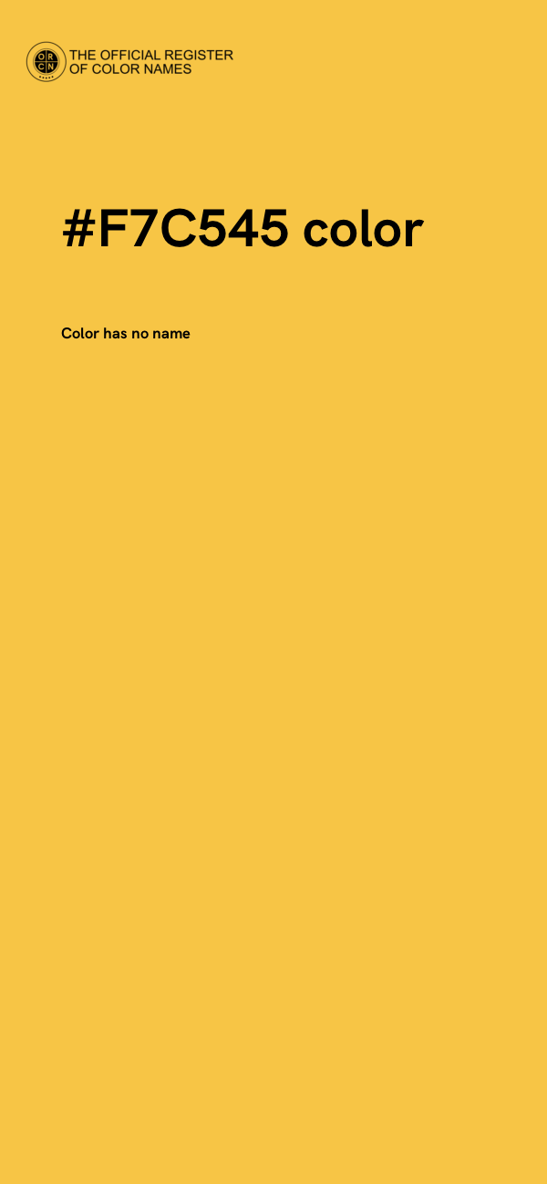 #F7C545 color image