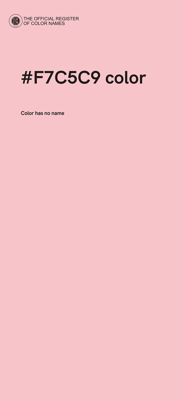 #F7C5C9 color image