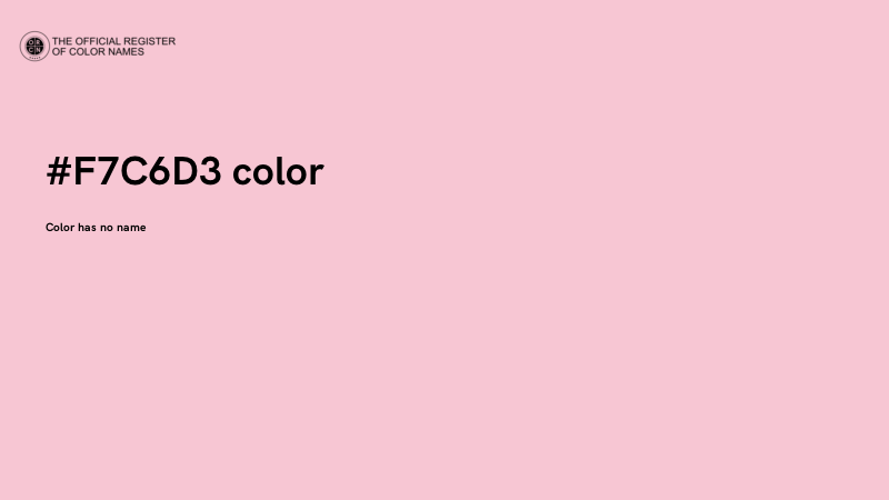 #F7C6D3 color image