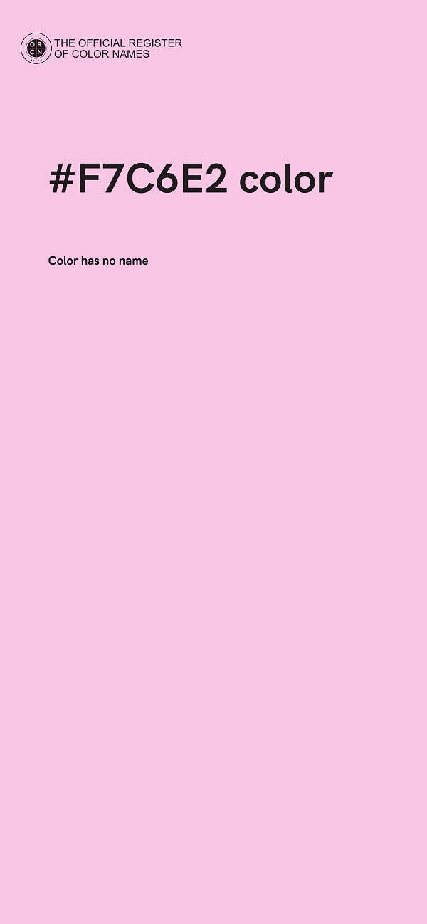 #F7C6E2 color image