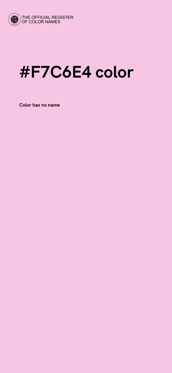 #F7C6E4 color image