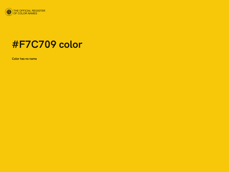 #F7C709 color image