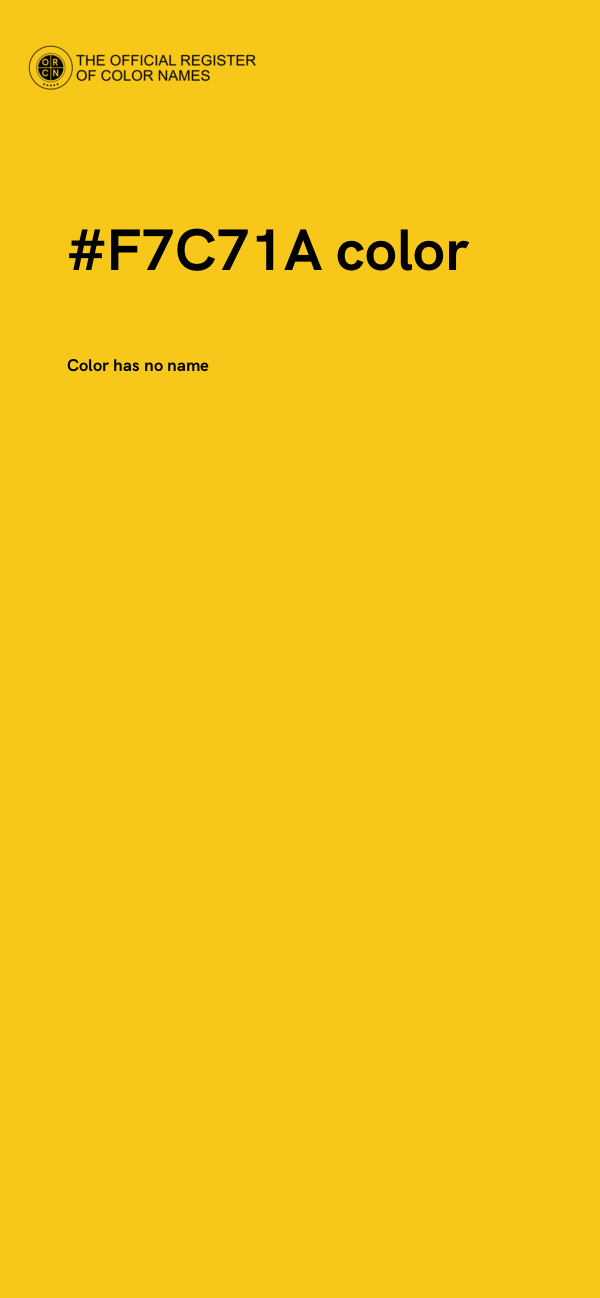 #F7C71A color image