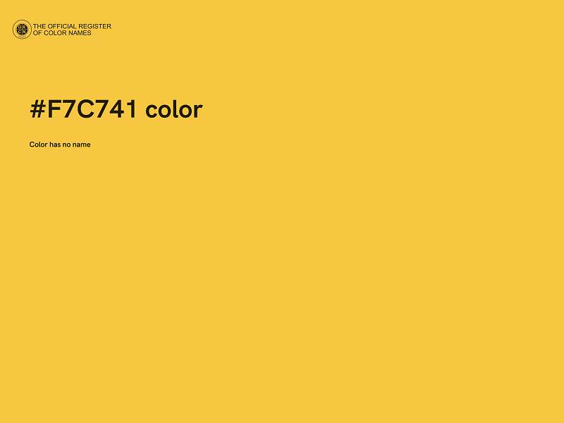 #F7C741 color image