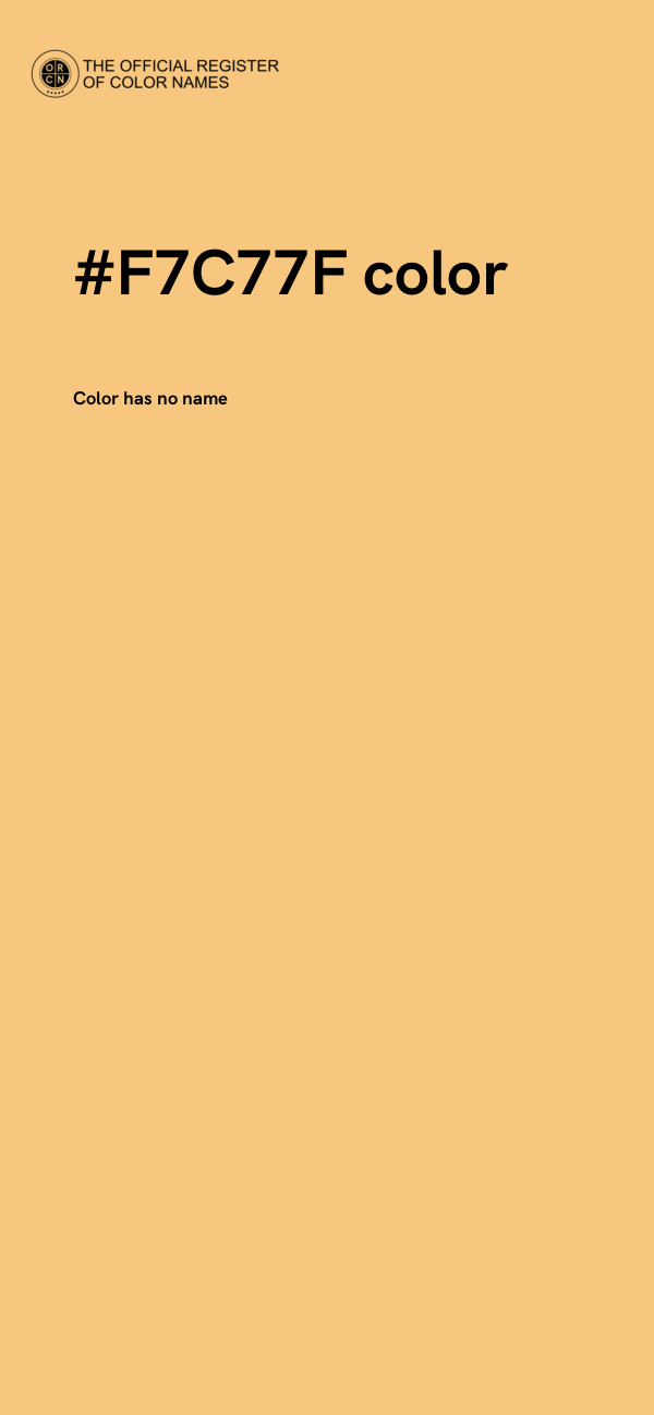 #F7C77F color image