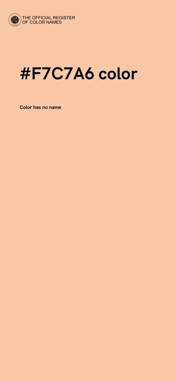 #F7C7A6 color image