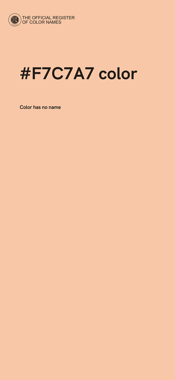 #F7C7A7 color image