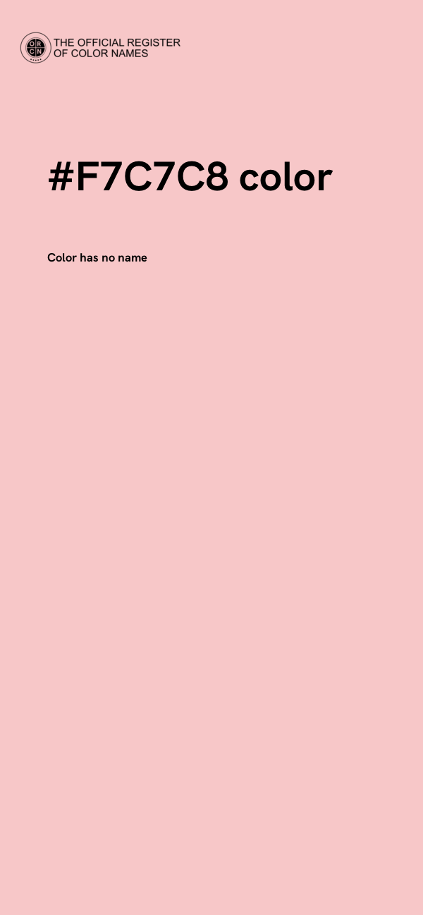 #F7C7C8 color image