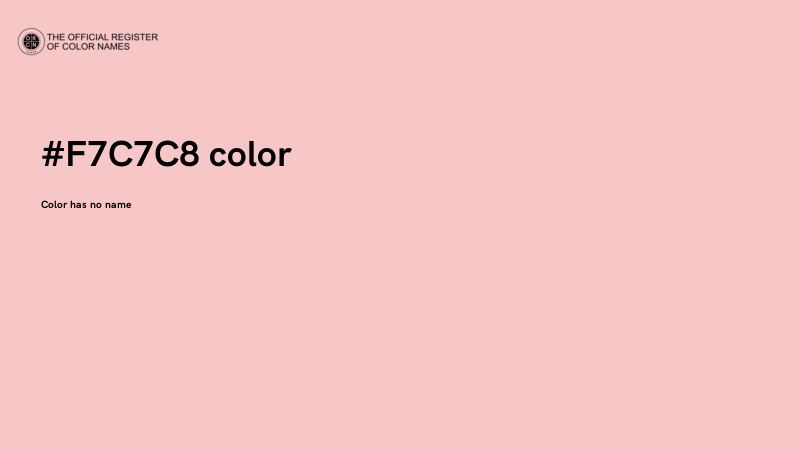#F7C7C8 color image