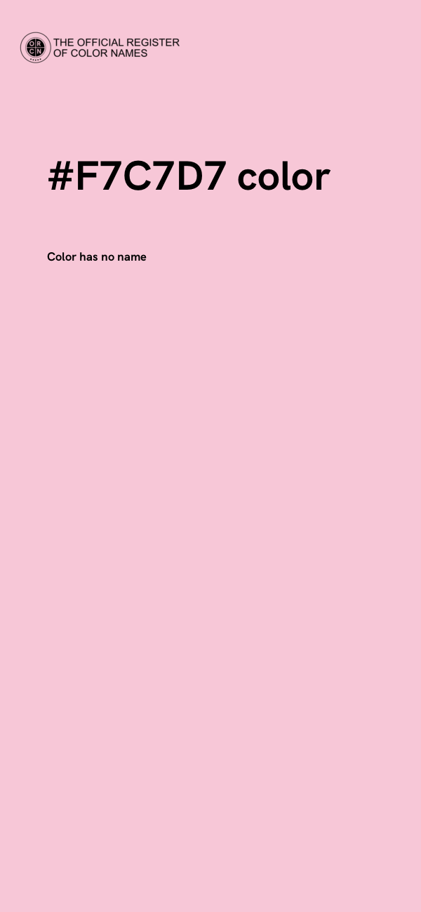 #F7C7D7 color image