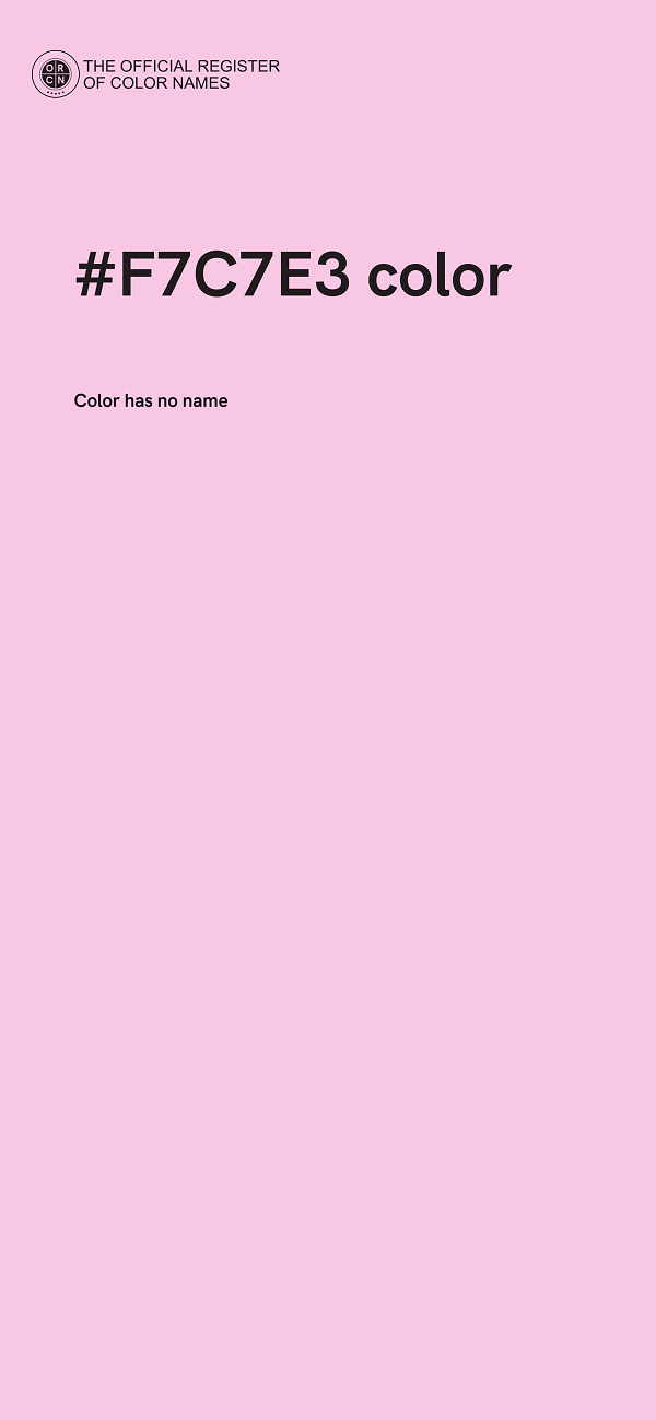 #F7C7E3 color image