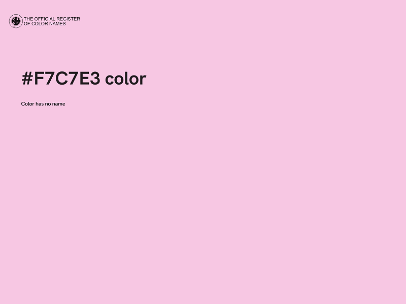 #F7C7E3 color image