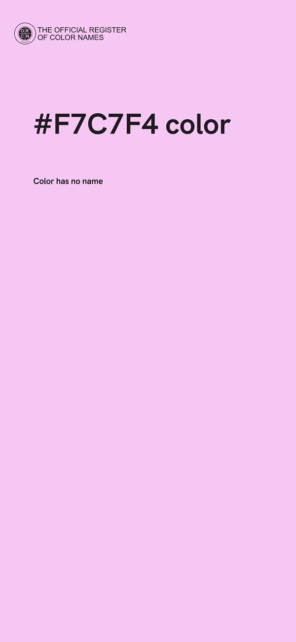 #F7C7F4 color image