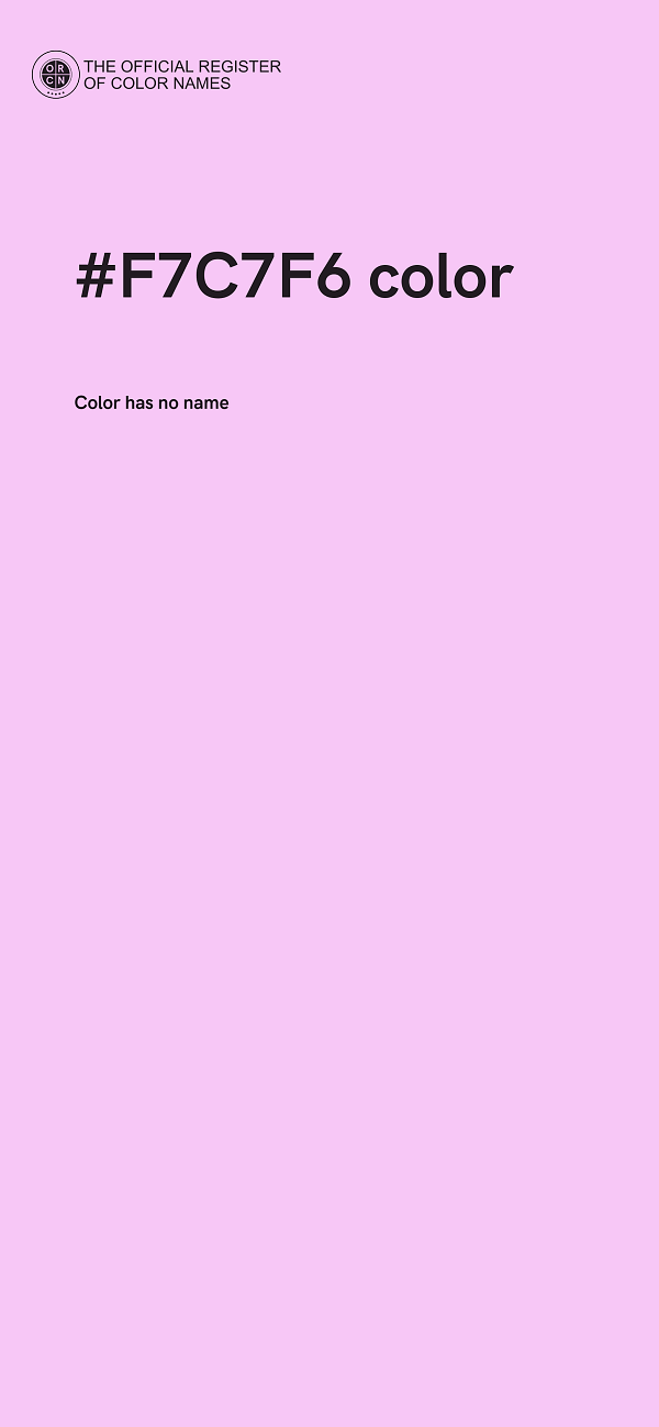 #F7C7F6 color image