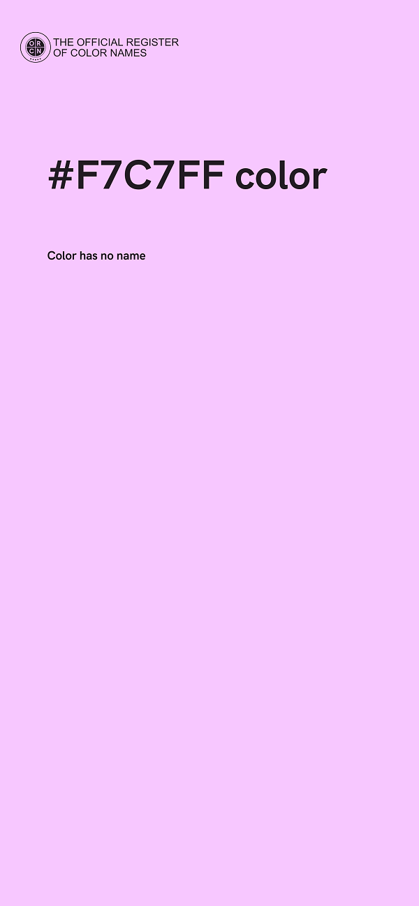 #F7C7FF color image