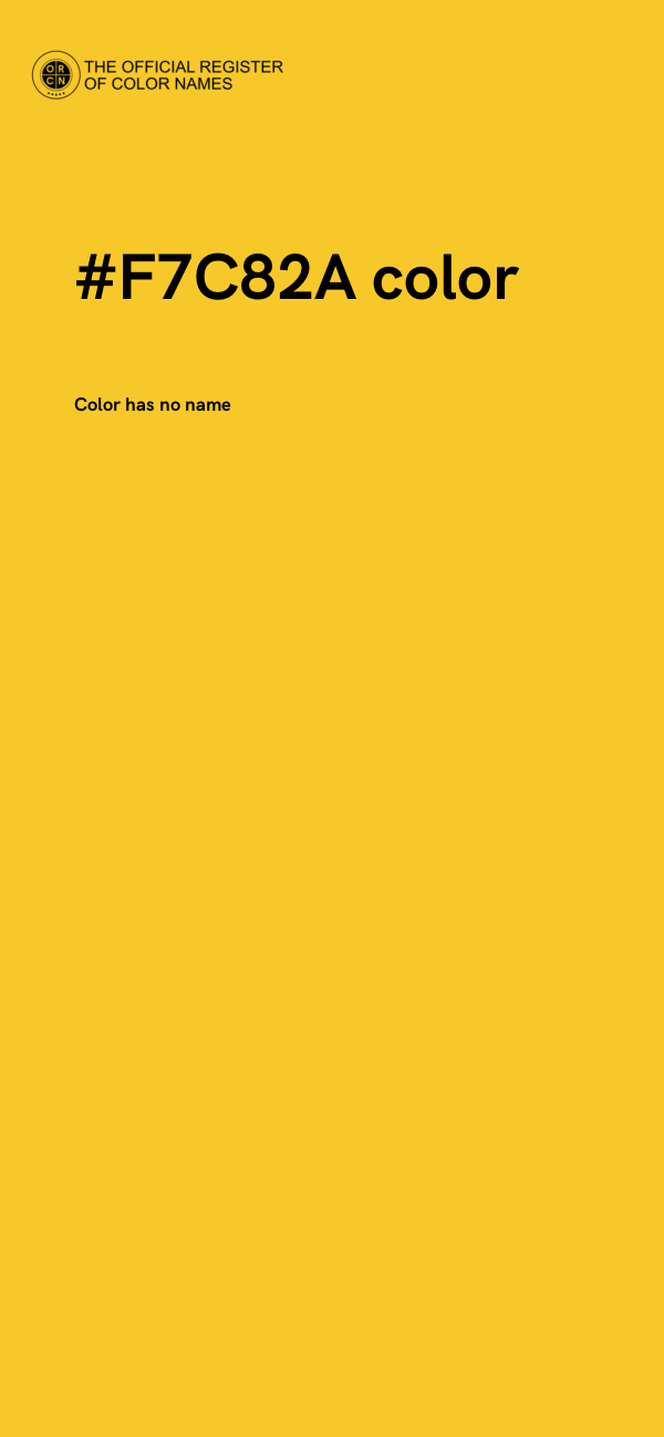 #F7C82A color image