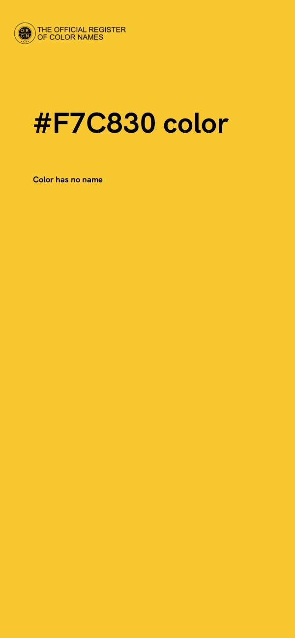 #F7C830 color image