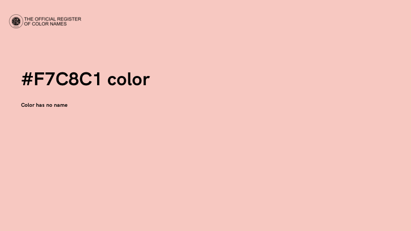 #F7C8C1 color image