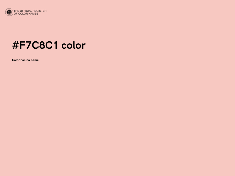 #F7C8C1 color image