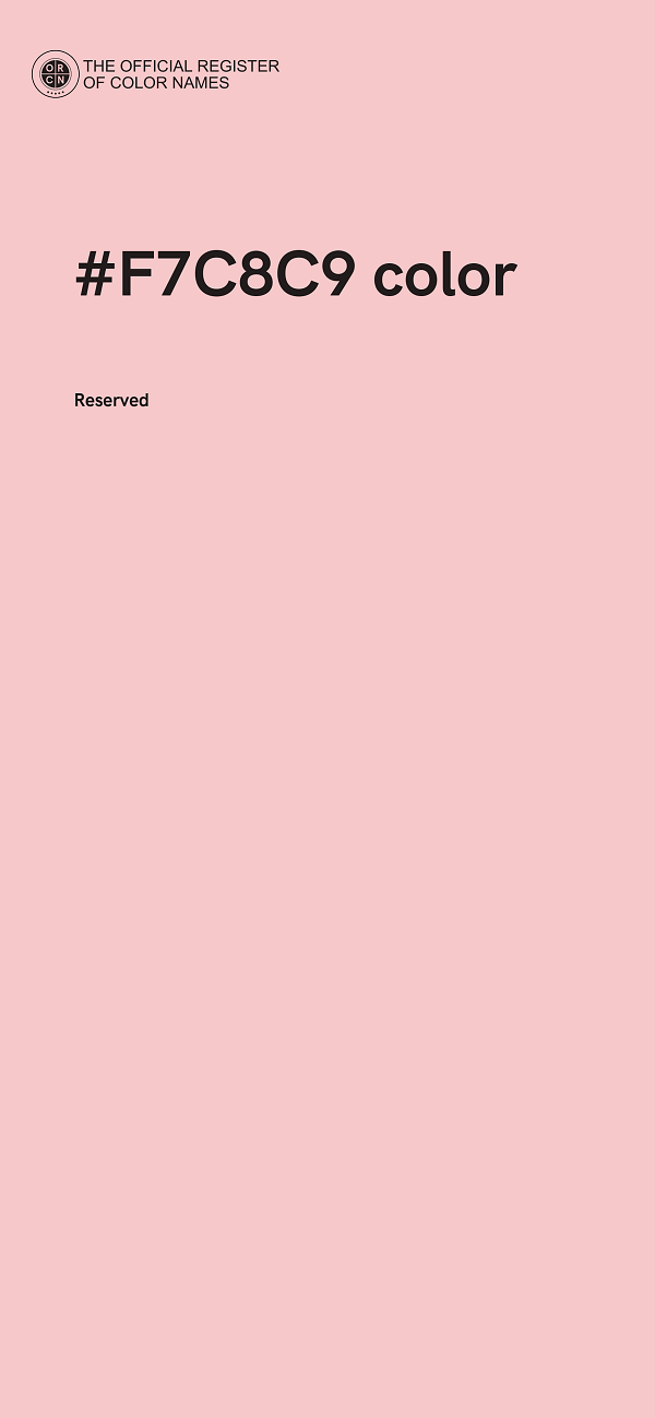 #F7C8C9 color image