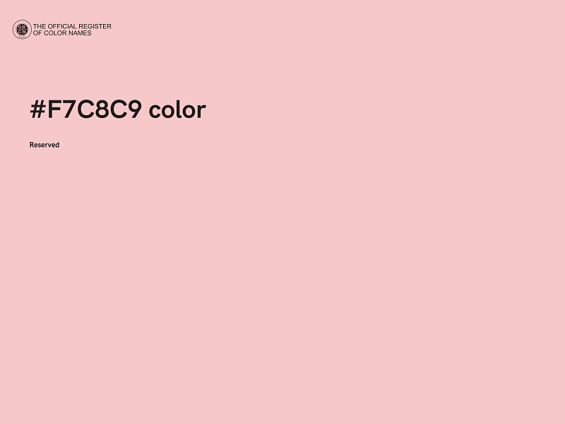 #F7C8C9 color image