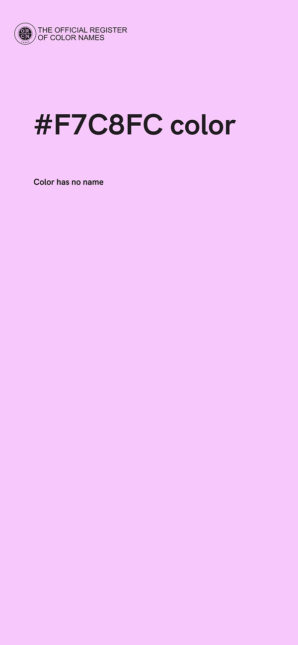 #F7C8FC color image