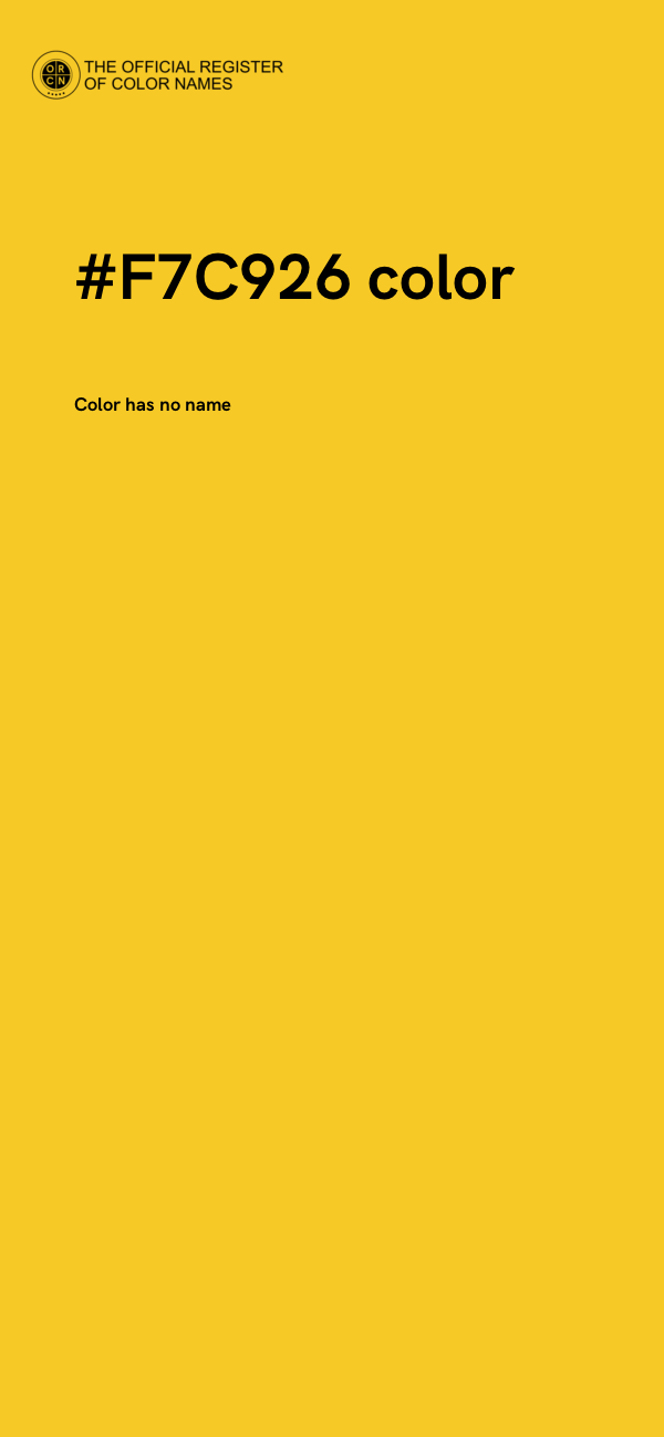 #F7C926 color image