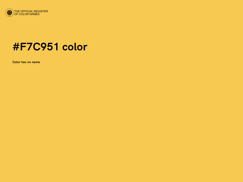 #F7C951 color image