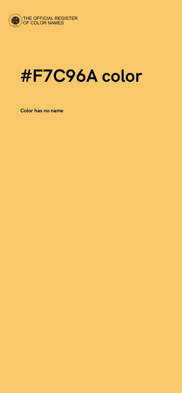 #F7C96A color image