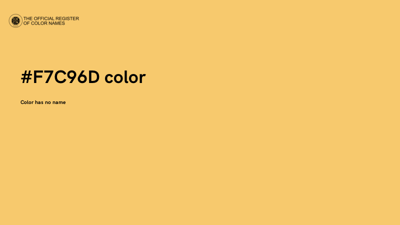 #F7C96D color image