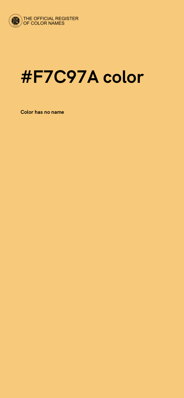#F7C97A color image