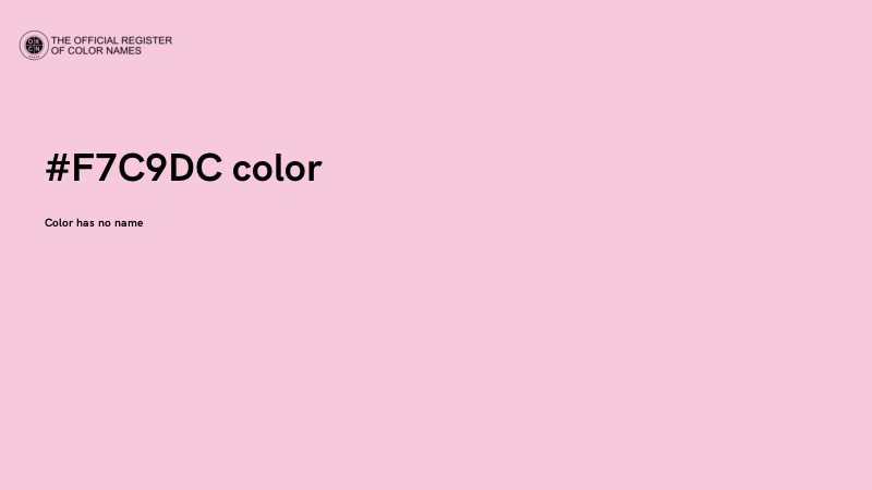 #F7C9DC color image