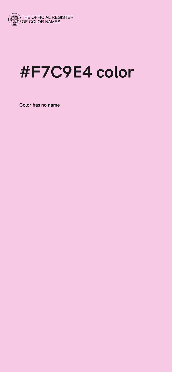#F7C9E4 color image