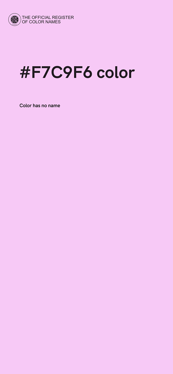 #F7C9F6 color image