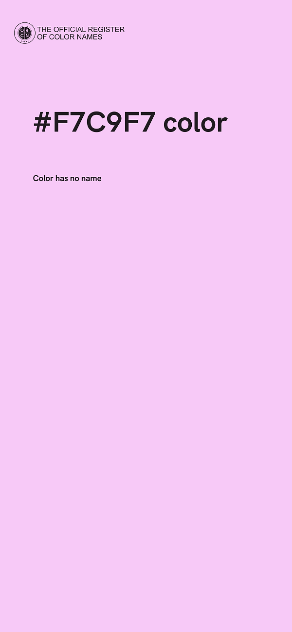 #F7C9F7 color image