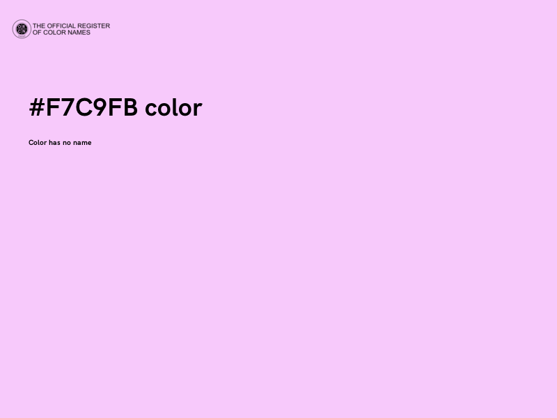 #F7C9FB color image