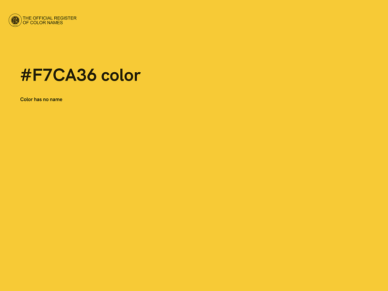 #F7CA36 color image