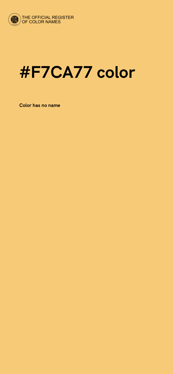 #F7CA77 color image