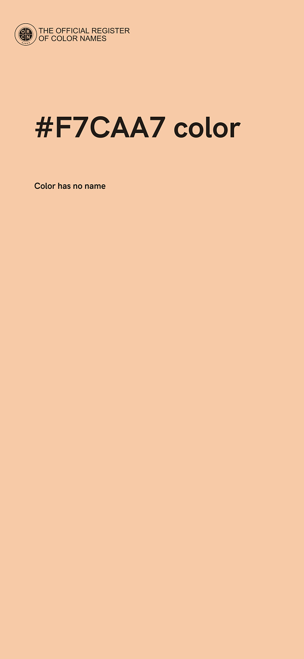 #F7CAA7 color image