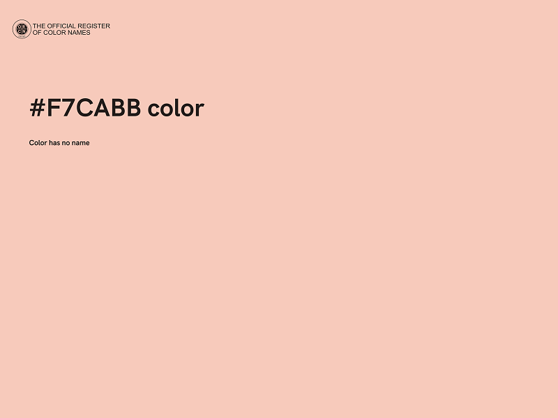 #F7CABB color image