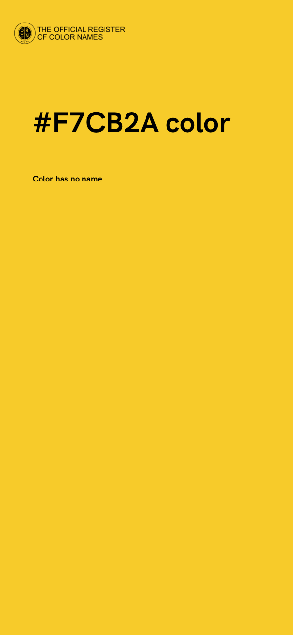 #F7CB2A color image