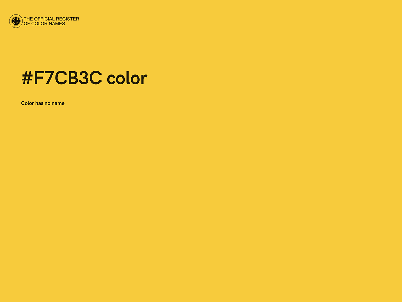 #F7CB3C color image