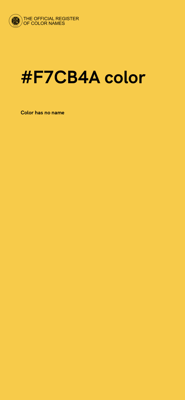 #F7CB4A color image