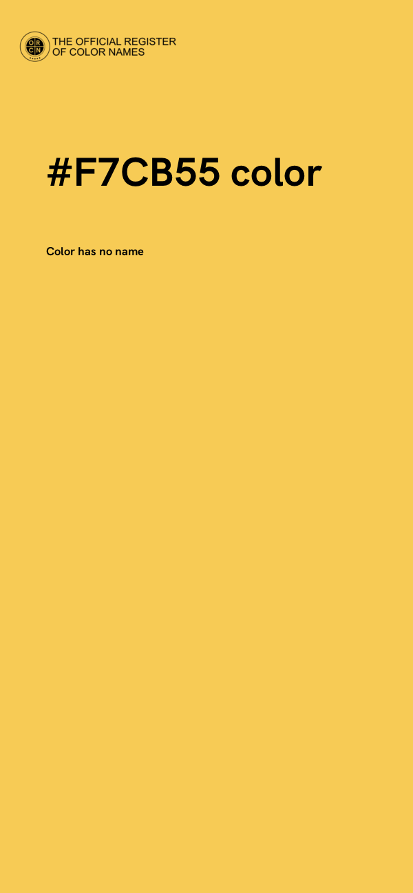 #F7CB55 color image