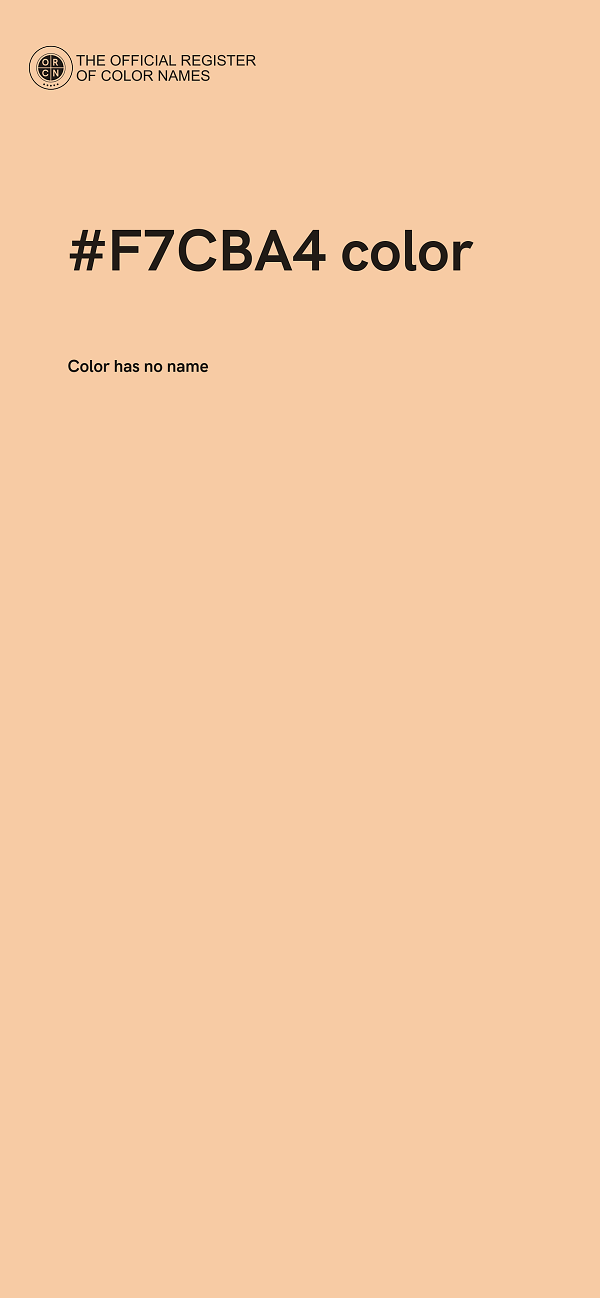 #F7CBA4 color image