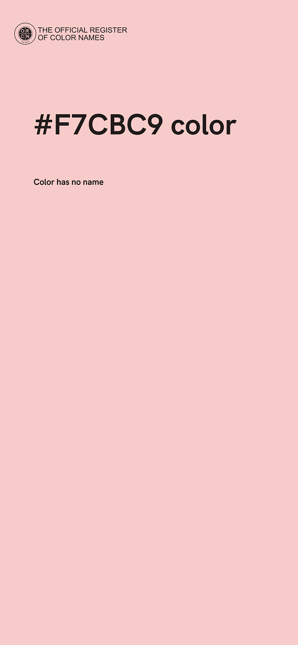 #F7CBC9 color image