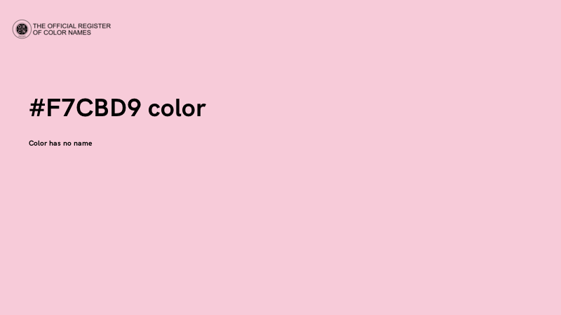 #F7CBD9 color image